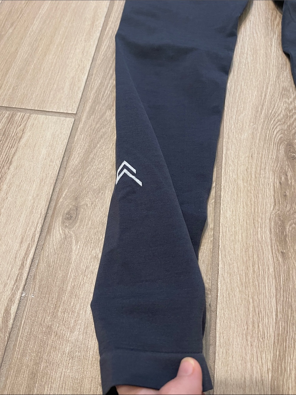 Oner Active Effortlesslift Seamless Leggings With White Logo True Blue/Grey Sz S - Picture 5 of 10